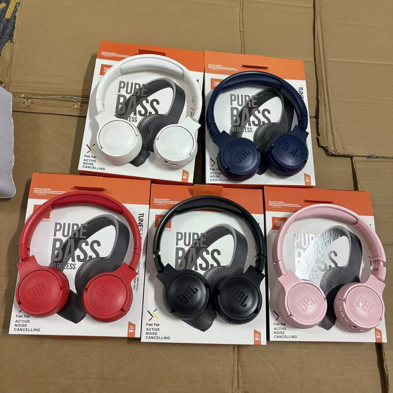 Suitable for Jb Tune510Bt True Wireless Bluetooth Headphones, Over-Ear Noise-Canceling Headphones with Engraved Logo for Cross-Border Sales