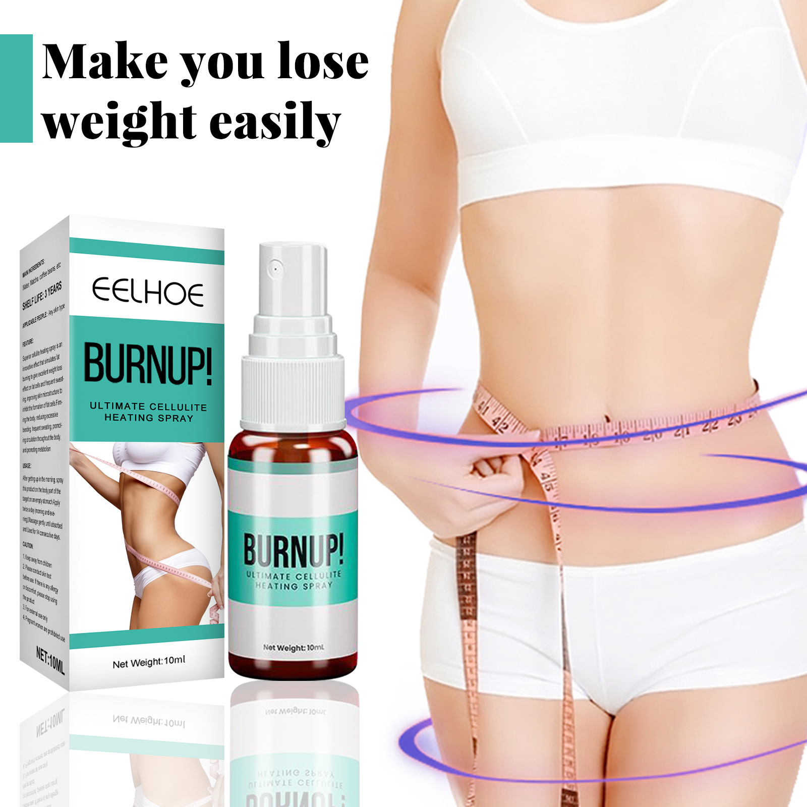 EELHOE Body Slimming & Vacker för att ta bort mage och lårmuskler uppstramande Skin Shaping spray_voghion.com