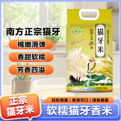 【新客立减】正宗猫牙米晚稻新大米新鲜南方生态长款丝苗香米包邮