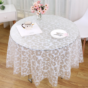 Disposable Tablecloth Plastic Tablecloth Thickeneded Round Table Printed Rectangular Tablecloth Waterproof Home Restaurant Anti-Shengguang