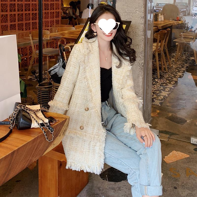 Mid-length woolen coat - Image 1