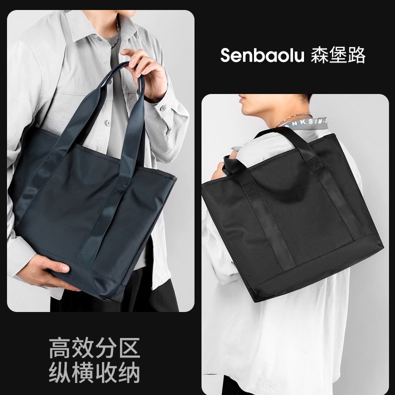 Cremallera casual bolsa de tela de nylon para mujer 2023 nueva bolsa de hombro impermeable de gran capacidad portátil simple Otoño e Invierno bolsa