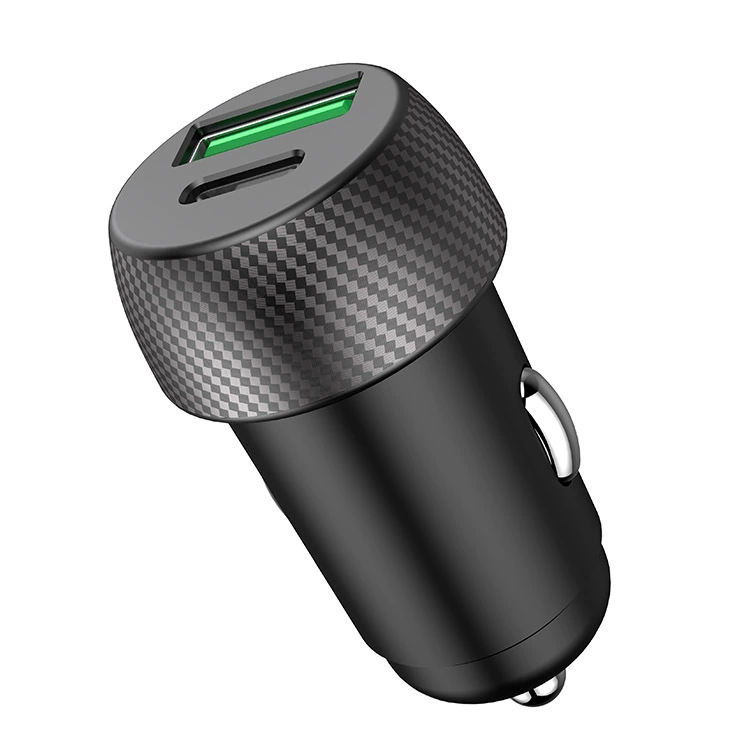 [1A огнестойкий корпус] автомобильное зарядное устройство 12-24 В с двумя USB-портами, автомобильное зарядное устройство для быстрой зарядки, автомобильное зарядное устройство PD, прикуриватель