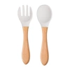 Y23 wooden spoon+wooden fork