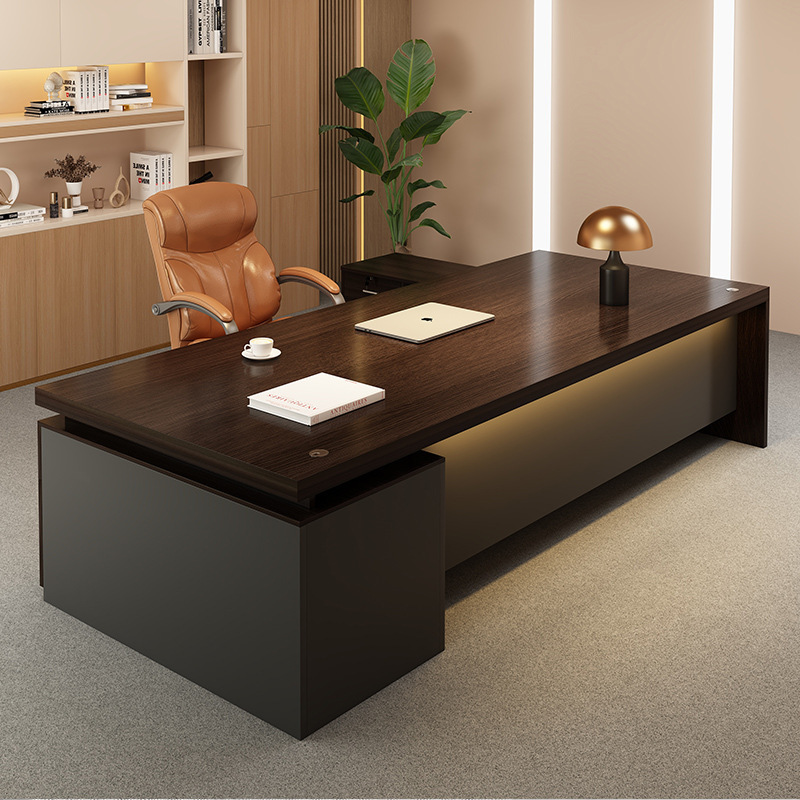 Office Desk Staff Station Simple Boss Desk Single Office Desk and Chair Combination Small Desk with Drawer Computer Desk