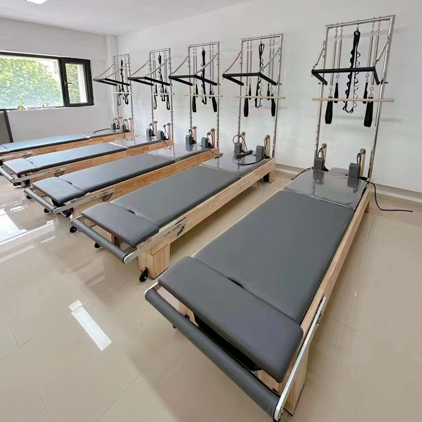 Pilates Large Equipment Half-High Core Bed Multi-Functional Training Core Bed Body Yoga Oak Half-High