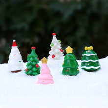 迷你圣诞树雪松桌面微景观小摆件树脂工艺品创意圣诞节装饰品礼物