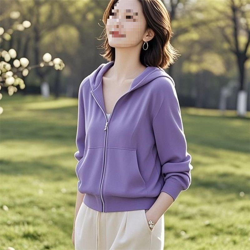 新款卫衣外套女宽松休闲百搭显瘦休闲大码韩版长袖春季棒球服上衣|undefined