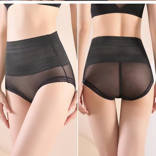 Summer Thin Mid-waist Tummy Control Plus Size Underwear Women's Strong Waist Corset Postpartum Butt Lift Shaping Shaping Pants Women's Underwear