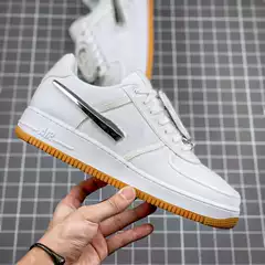 Cross-border AF1 Year of the Horse Air Force Low Top Sneakers TS Ghost Face Velcro Trendy Casual Shoes Thick Sole Height Increasing Fashion Couple Shoes