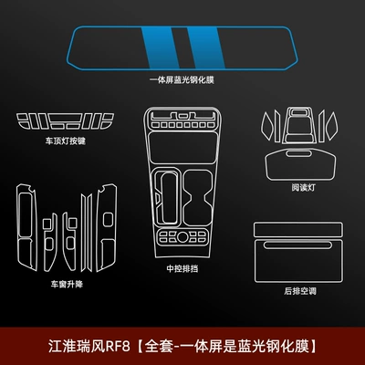 Jianghuai Ruifeng Rf8 Interior Protective Car interior film - jac-refine-rf8-full-set-integrated-screen-with-blue-light-tempered-glass-film