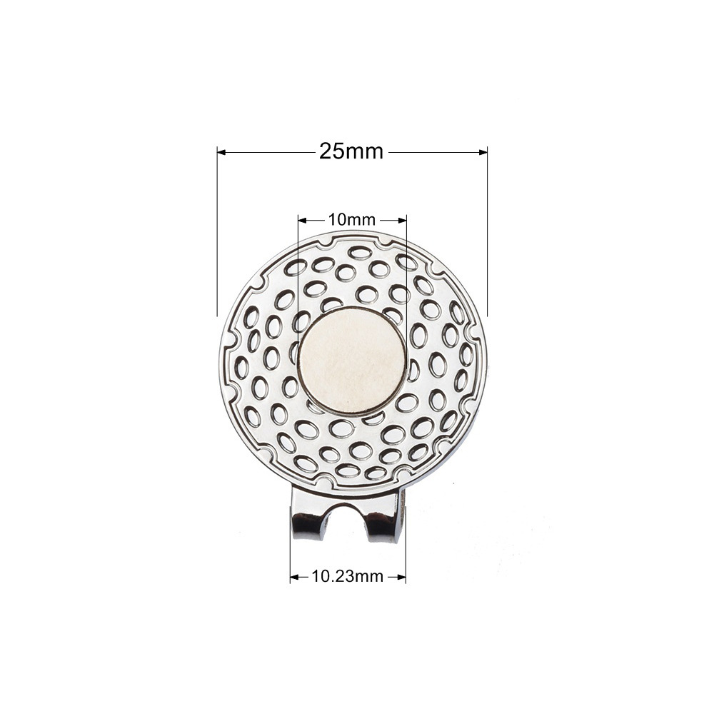 Clip para sombrero de golf Etiqueta de posición de la bola de hardware Golf mark Clip para tapa magnética Metal Mark