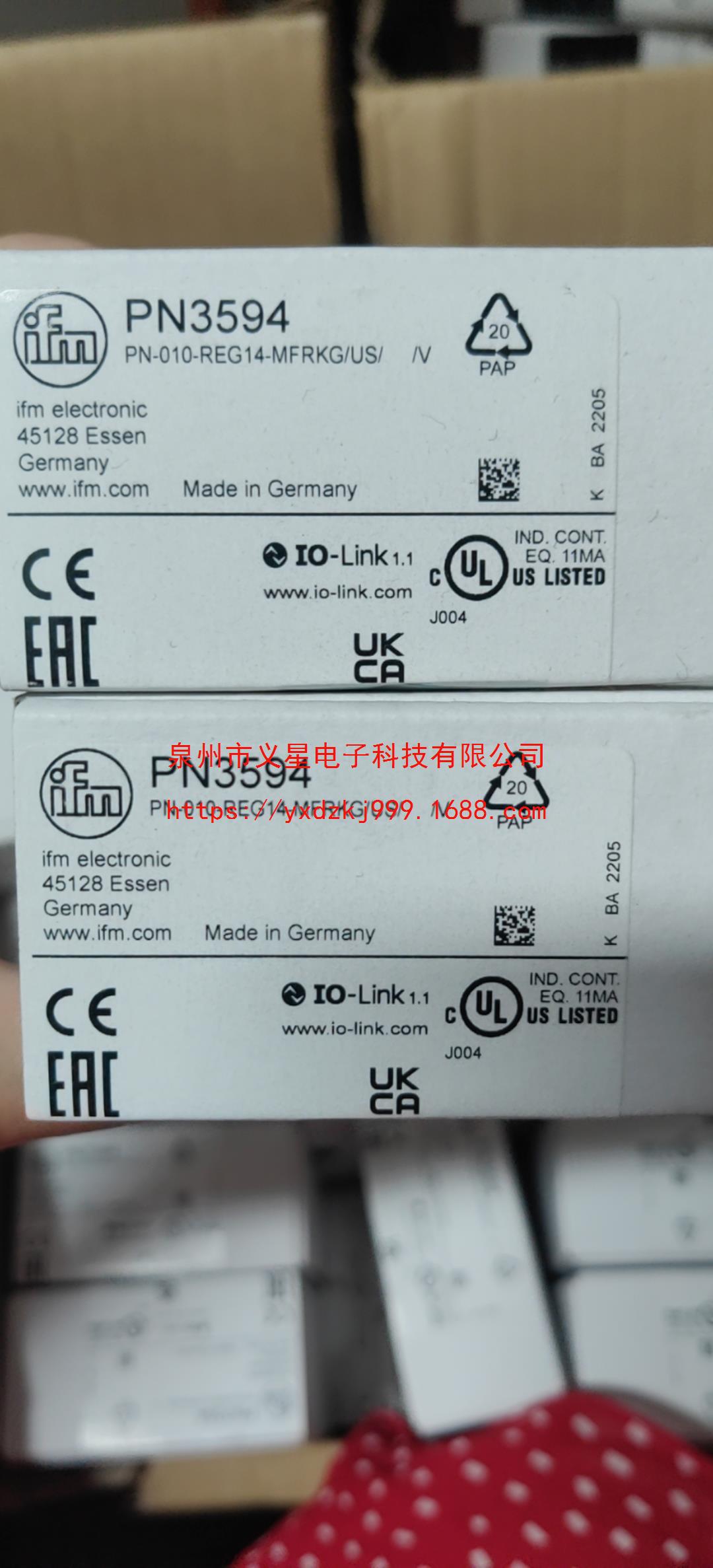 假一赔十IFM易福门原装PN3571 PN3593 PN3570  PN3594  PN3597