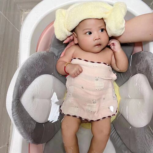 New creative style cute baby bath mat newborn petal baby bath mat sunflower cushion cushion
