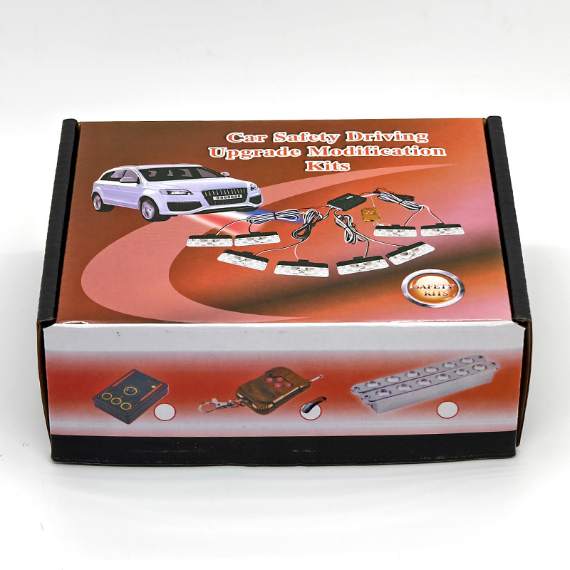 Cross-Border Car and Truck Modification Wireless Remote Control One-To-Four 16Led Grille Decorative Strobe Warning Light