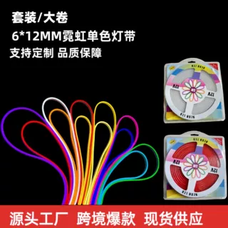定制led柔性霓虹灯带套装单色柔性RGB灯带套装户外广告亮化氛围灯