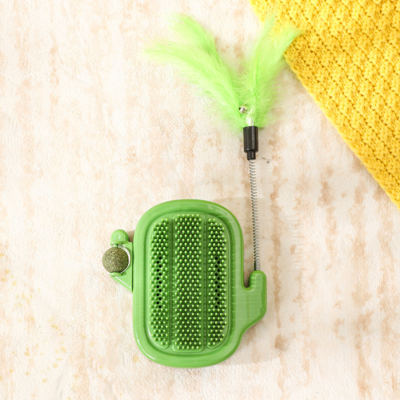 Dispositivo de picazón de gato, artefacto de piel de esquina, tablero de raspado de gato, sin caspa, cara, juguete de cosquillas, suministros para mascotas, juguetes para gatos