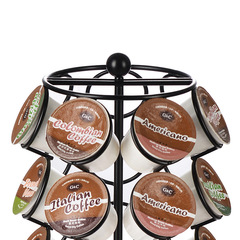 OASISWJ Coffee Capsule Holder 35 K-Cups 360° Rotating Shelf Exclusive for Cross-Border Shipping Improved Base Model Anti-Sway