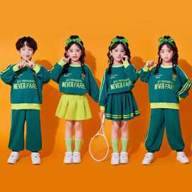 儿童啦啦队五一演出服秋季小学生运动会开幕式团体表演服装垒德株