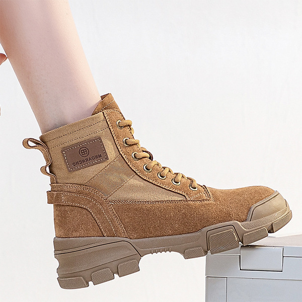 866-6 breathable outdoor camping work boots side zipper…