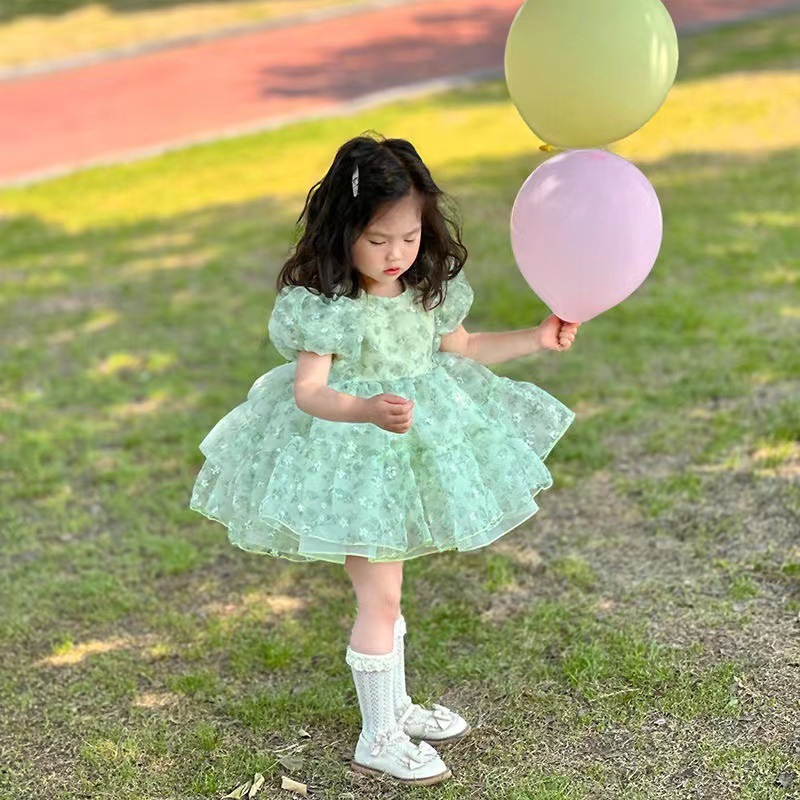 Girls Baby Princess Dress Kidsren's Dress Kidsren's Baby 2025 Summer New Sweet Girl Cute Fashionable Skirt