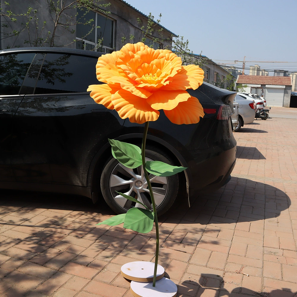 Новый большой имитационный пион цветок витрина сцена декорация цветок свадьба фон компоновка ПЭ пион цветок