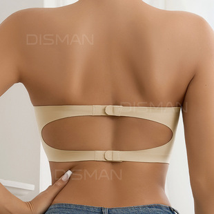 Cross-Border Seamless Strapless Bra for Women with Large Breasts, Anti-Slip, Beautiful Back, Tube Top, Summer Thin Bra