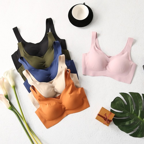 Japan's Shangpin Anxin Fourth Generation Seamless Wire-Free Push-Up Women's Underwear Sleeping Sports Vest Bra