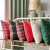 Yixi Qiyun Festival Pillow Pillow Sofa Sofa Locked Green Lauret Christmas Cushion Cushion Model House Pillow Pillow Pillow