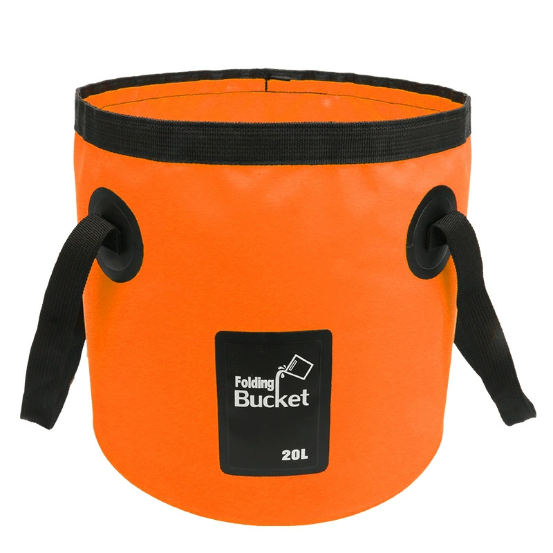 Foldable bucket, universal handheld capacious storage system for traveling, wholesale