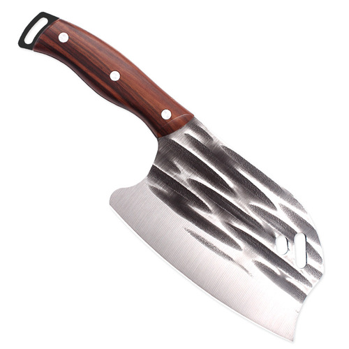 Factory direct sales forged slicing knife, household kitchen knife, meat cleaver with hanging hole, special chopping knife for hotel chefs