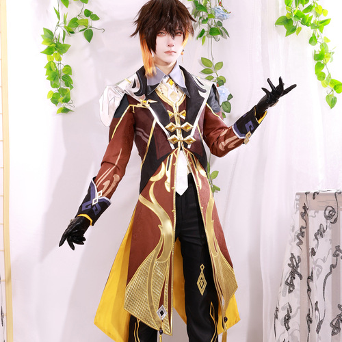 Original God of Fog cosplay costume Morax Zhongli two-dimensional game animation high-end version Zhongli cos suit