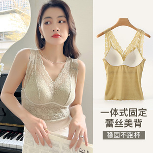 Strapless Underwear Women's Anti-walking Base Top Chest Wrapping Long Beautiful Back Sexy Lace Push-up Small Vest