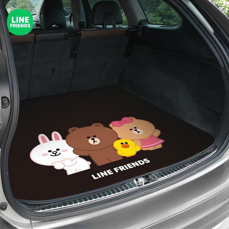 LINE FRIENDS自動車トランクマット専用トランクマット四季通用カードテールマット|undefined