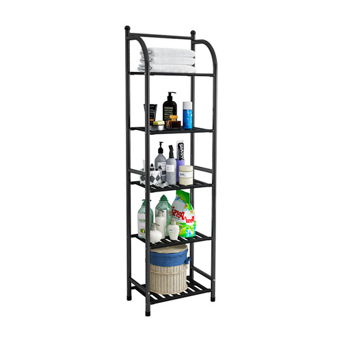 5YA1 storage rack floor-to-ceiling iron art bathroom corner rack bathroom bedroom multi-layer kitchen storage storage rack flower rack simple