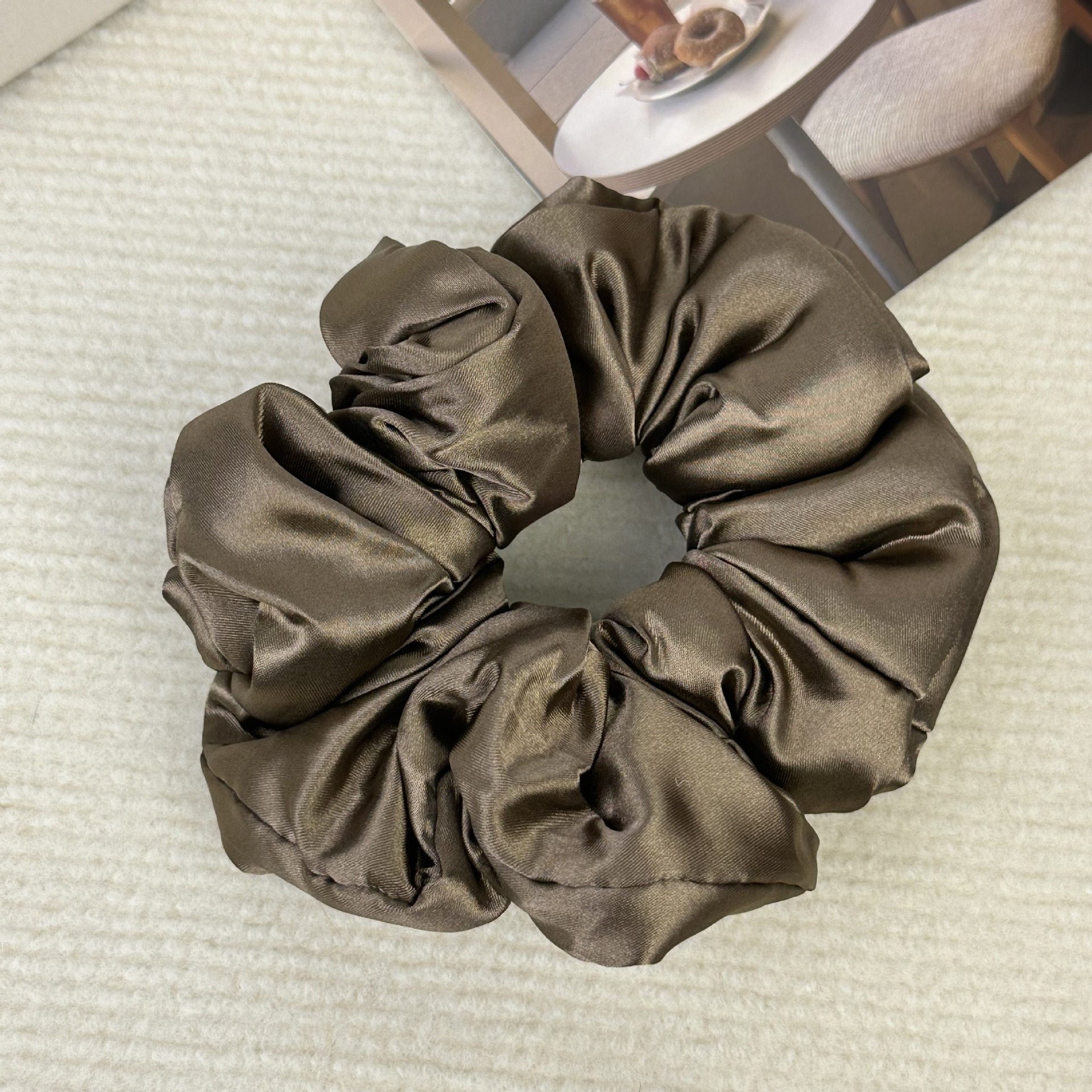 브라운 베개 머리끈