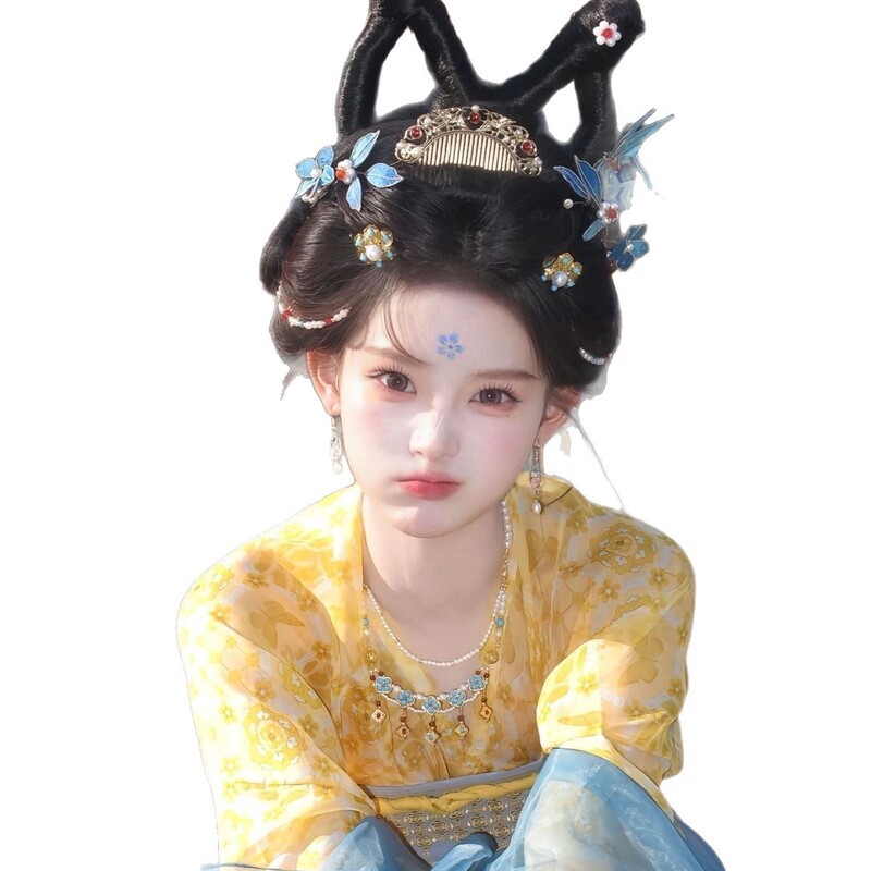 新款汉服(月桂)唐制复原齐胸破裙日常仙气汉服女夏季套装网红款|undefined