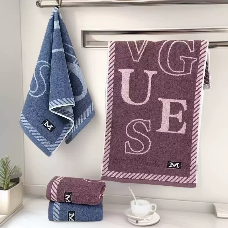 高端时尚加厚柔软亲肤吸水洗脸巾不掉毛家用男女情侣全棉提花毛巾