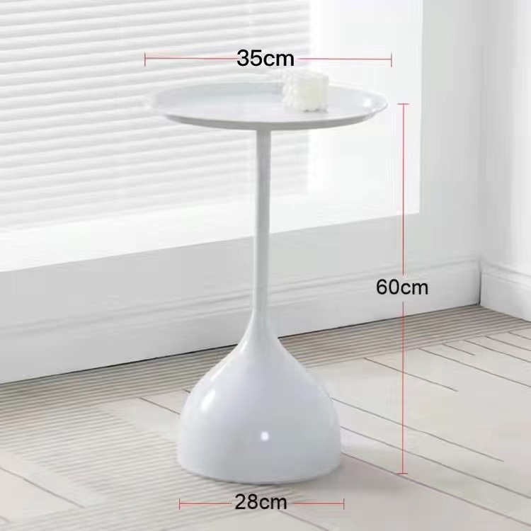 Crema estilo ins creativo hierro borde Mesa pequeño apartamento casa sofá sala de estar pequeña mesa de café bandeja piso esquina