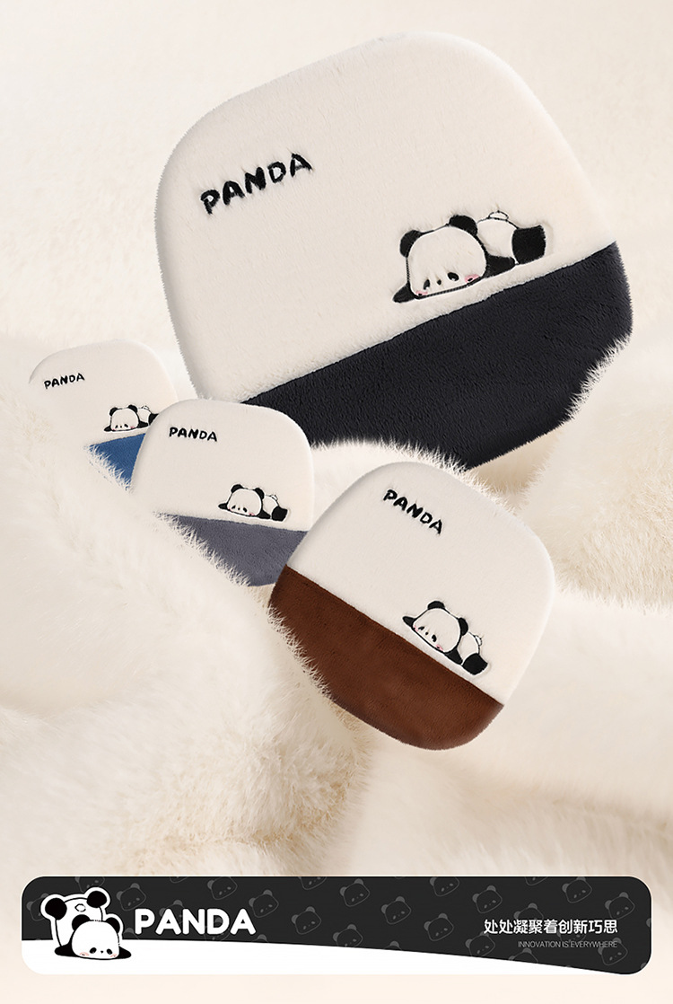 Winter car seat cushion cartoon plush cushion car seat cushion rear universal warm three-piece plush non-slip seat