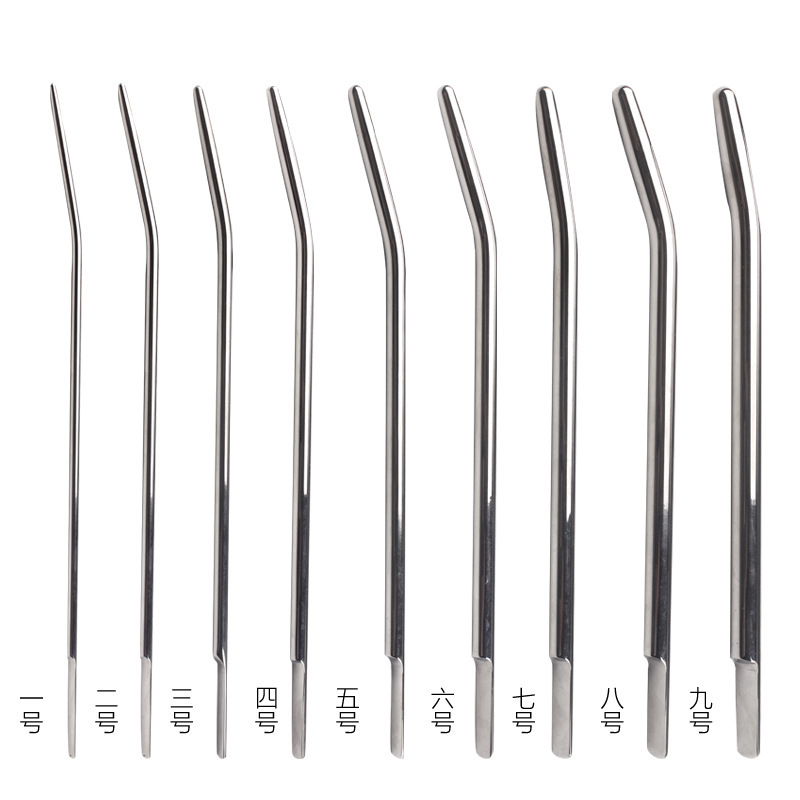 Metal Urethral Dilator Prostate Massager, 260 mm Curved Zinc Alloy Sound for Men — detail image 1