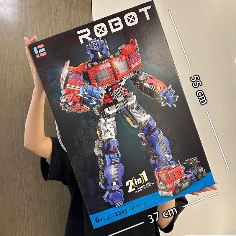 Deformable Robot Building Blocks Small Particles Compatible with Lego Mecha Optimus Wasp Warrior Assembled Toy Children's Gift