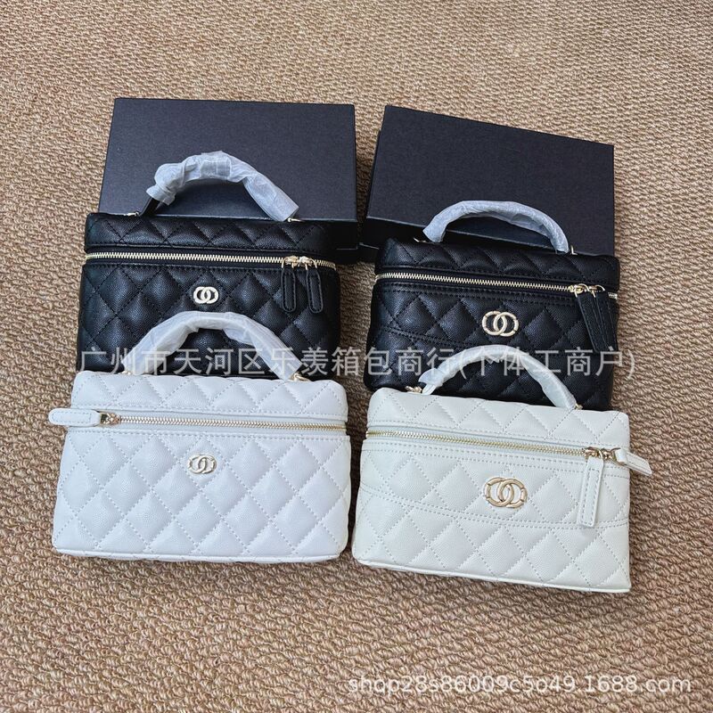 Lp Chanel-Style Waistline Lunchbox Bag, Caviar Leather Genuine Leather Women's Bag, Chain Quilted Crossbody Bag, Single Shoulder Small Square Bag Lp Chanel-Style Waistline Lunchbox Bag, Caviar Leather Genuine Leather Women's Bag, Chain Quilted Crossbody Bag, Single Shoulder Small Square Bag