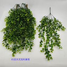 跨境人造藤条 尤加利壁挂仿真绿植 家居户外装饰花假悬挂植物藤蔓