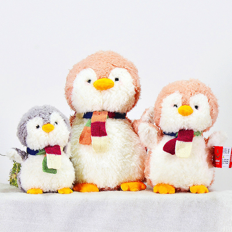 Genuino ulura animal pingüino muñeca de peluche de juguete lindo pequeño pingüino muñeca regalo fábrica al por mayor