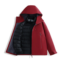 定制logo专业级高端硬壳冲锋衣男情侣女春夏新款户外羽绒三防户外