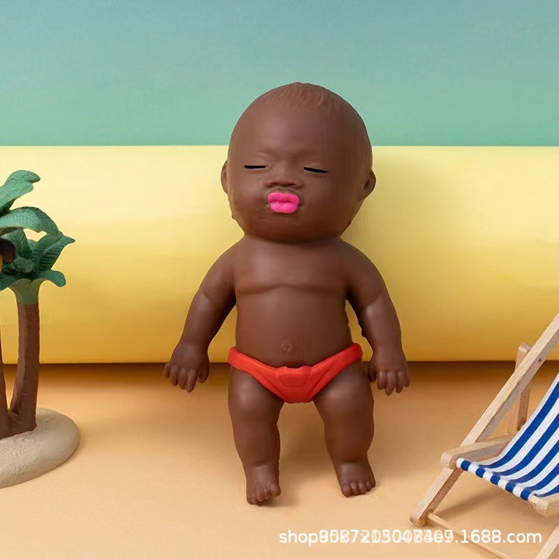 Muñecas negras creativas, muñecas de compresión, muñecas de compresión, muñecas de compresión, artefactos mágicos de rebote lento y descompresión.