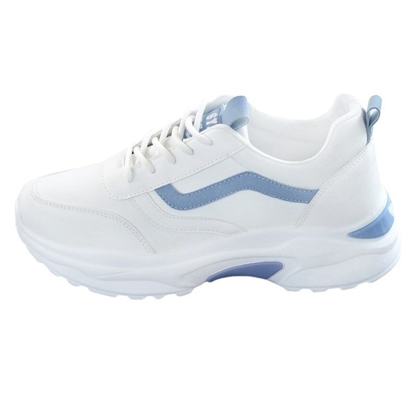 White cute autumn fashionable sneakers for leisure platform