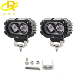 4 inch car LED work light off-road vehicle two-color lens fog lamp 40W forklift lamp motorcycle modified headlight