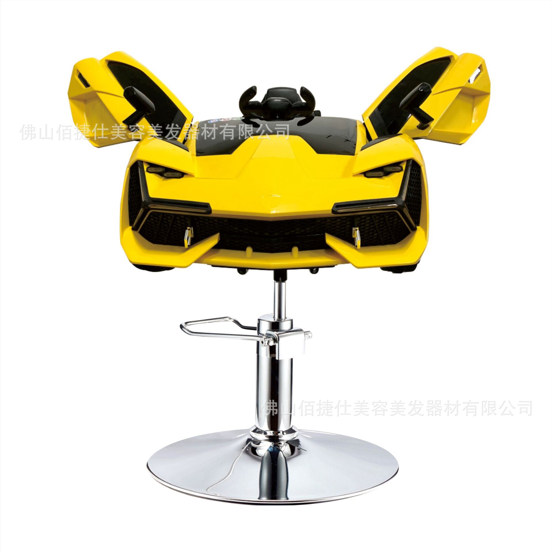 Asiento eléctrico de barbero infantil silla de barbero de automóvil elevación silla giratoria música barbero de automóvil para niños silla de corte de pelo para niños